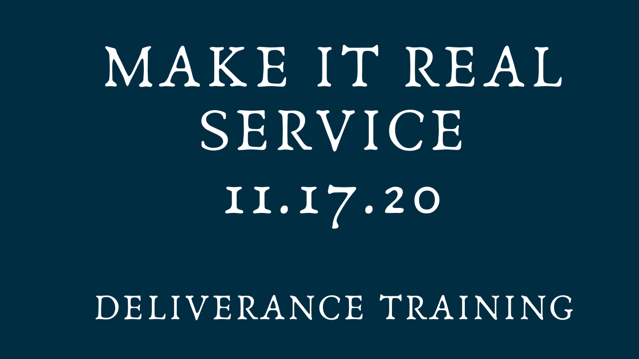 Deliverance Training 11.17.20 Beauty for Ashes Mentoring